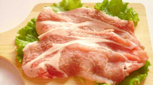 豚肉ロース肩ロース部位　100ｇあたり199円